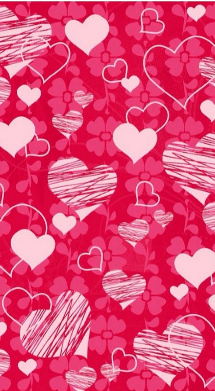 Cuori rosa San Valentino, 736x1333 Full HD Verticale, Smartphone