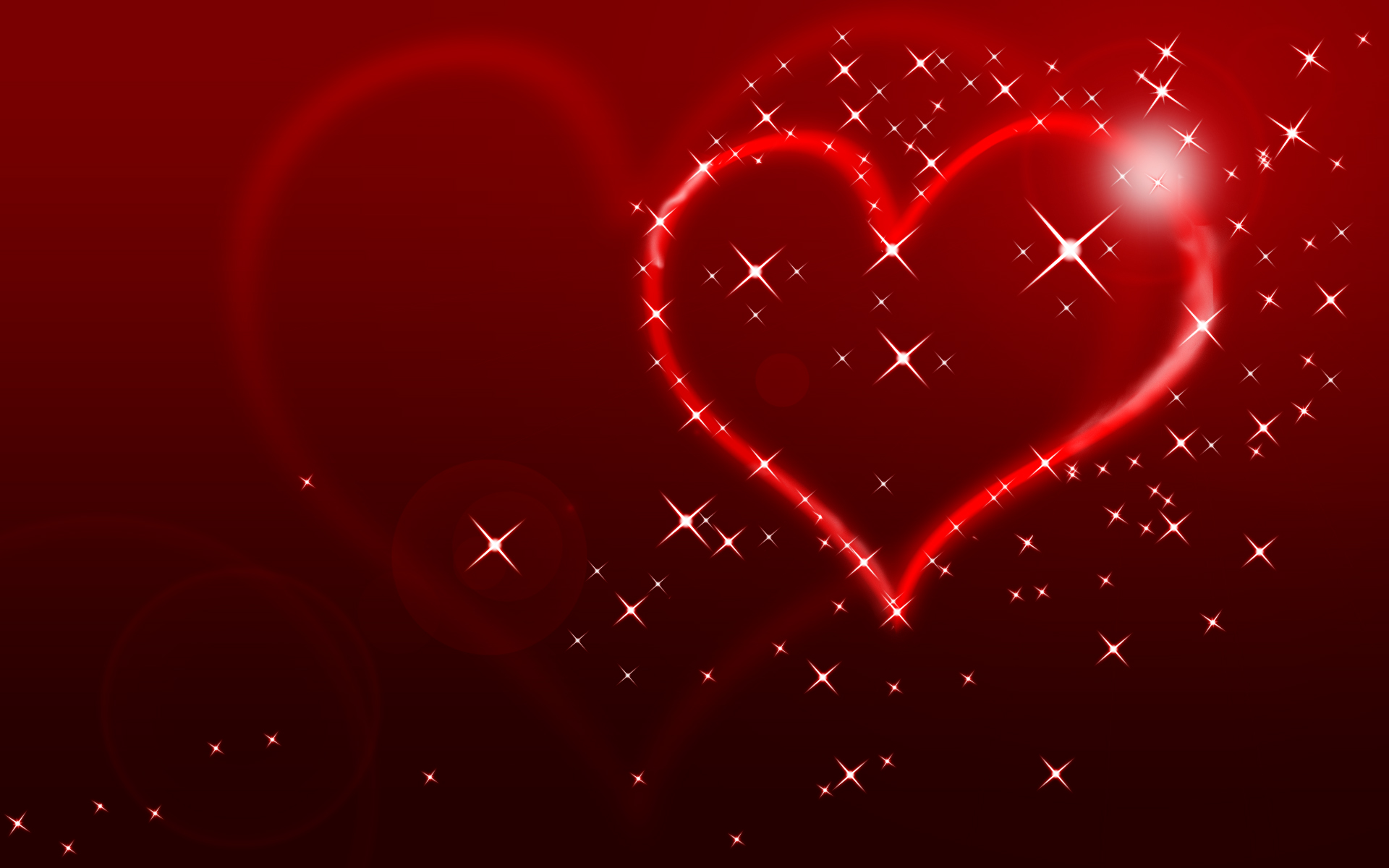 Cuore rosso scintillante San Valentino, 1920x1200 Full HD+ WUXGA, PC