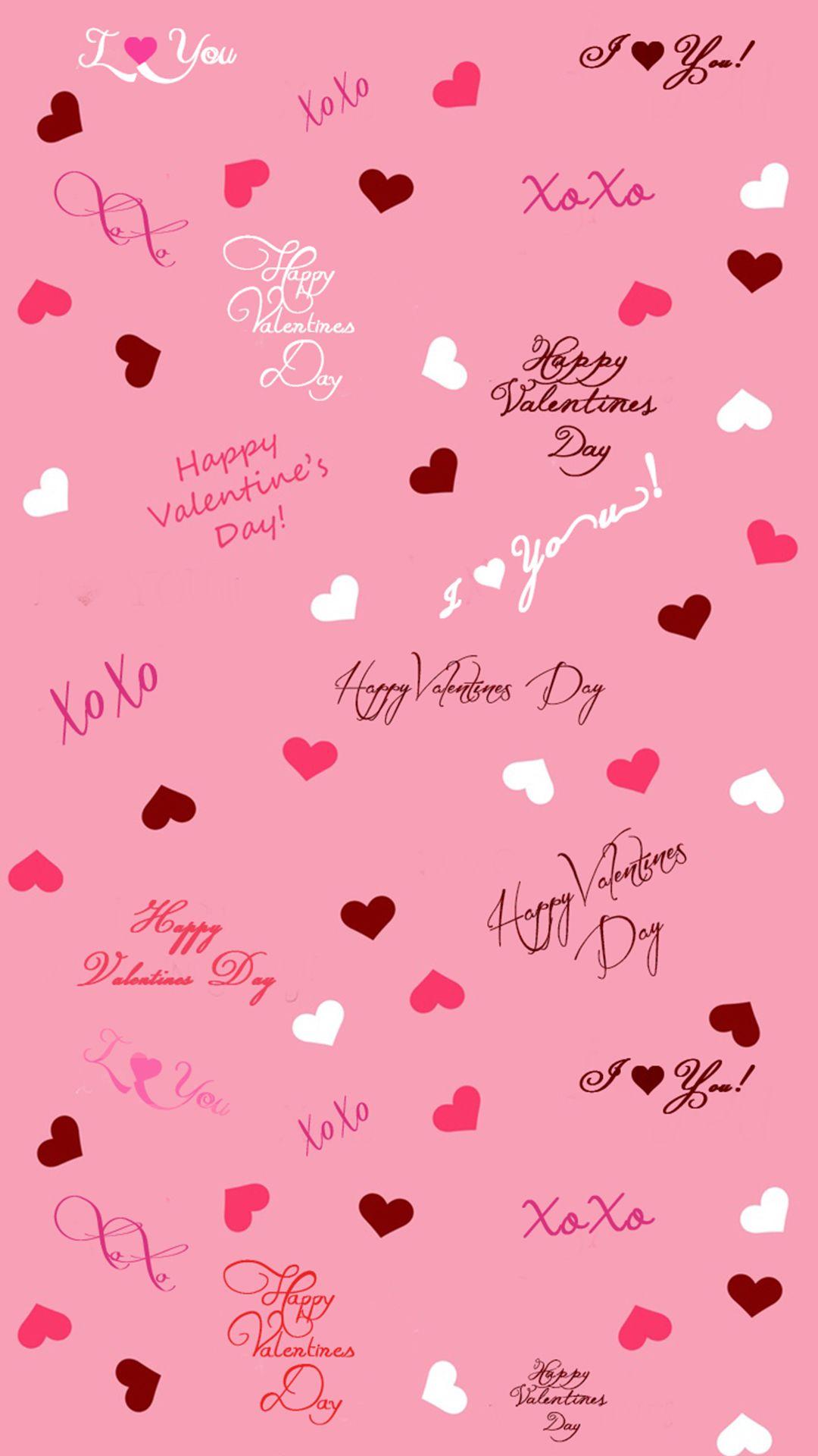 Cuoricini e scritte San Valentino, 1080x1920 Verticale, Telefono