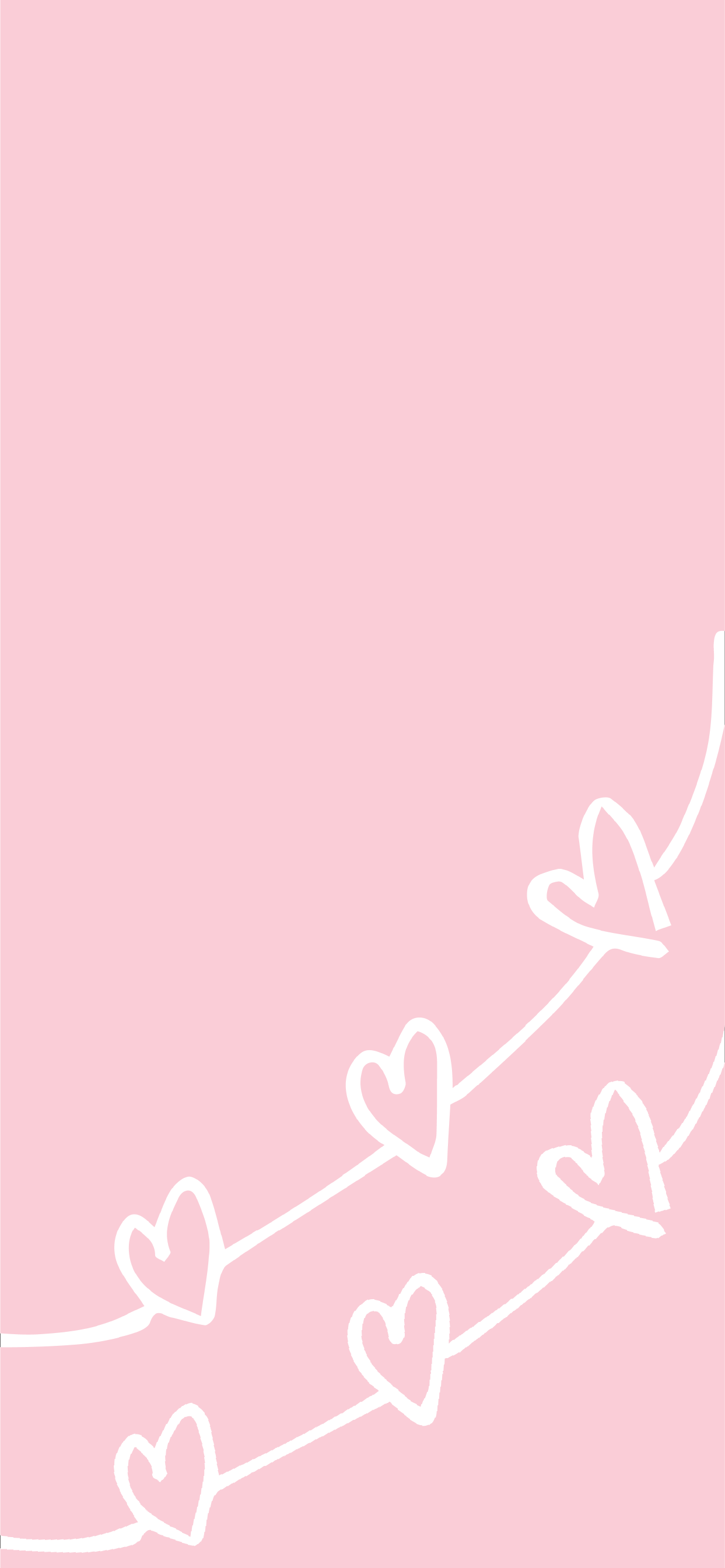 Cuoricini bianchi sfondo rosa, 1243x2689 Verticale, Xiaomi