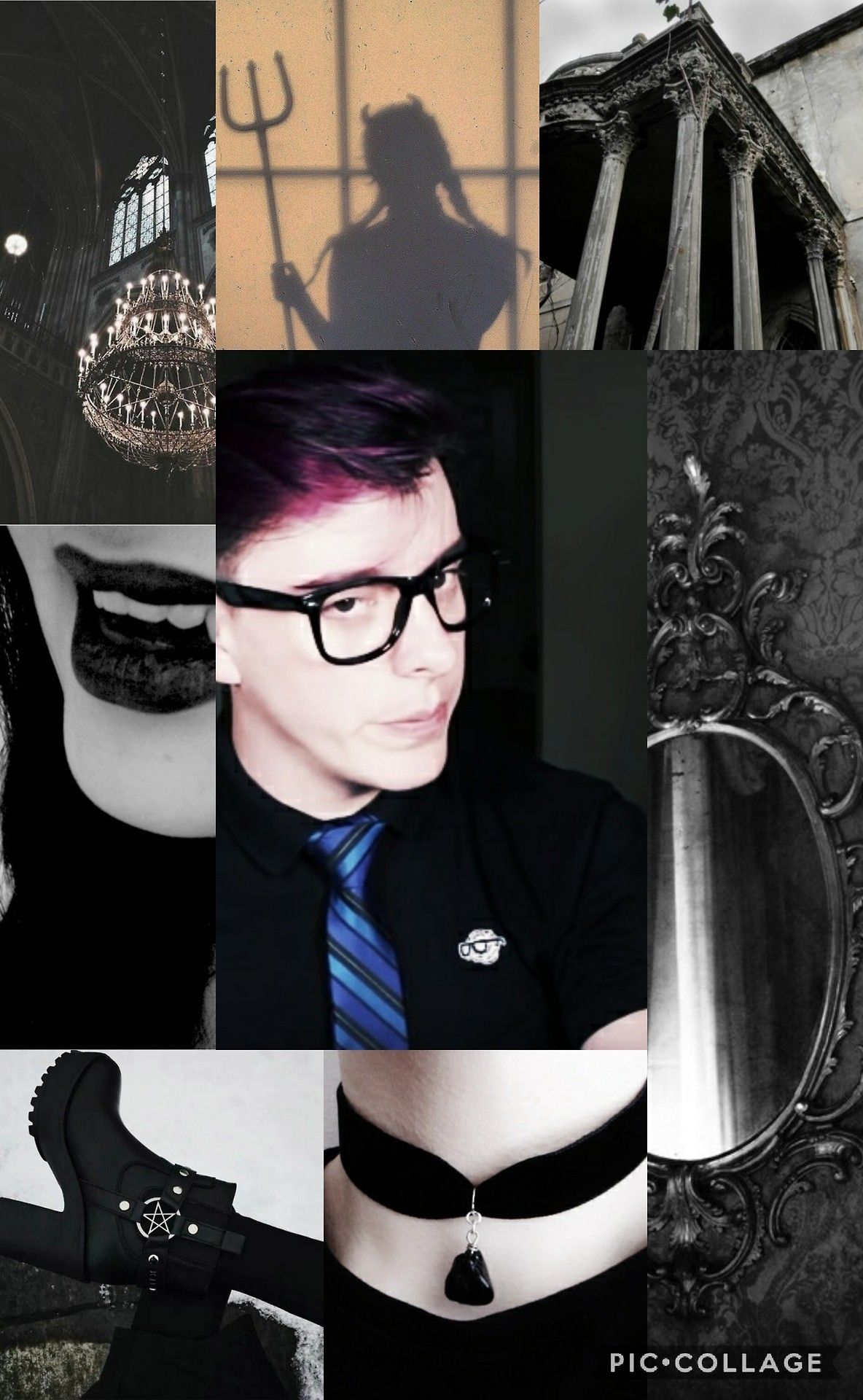 Collage estetico viola aesthetic, 1280x1280 HD, Desktop