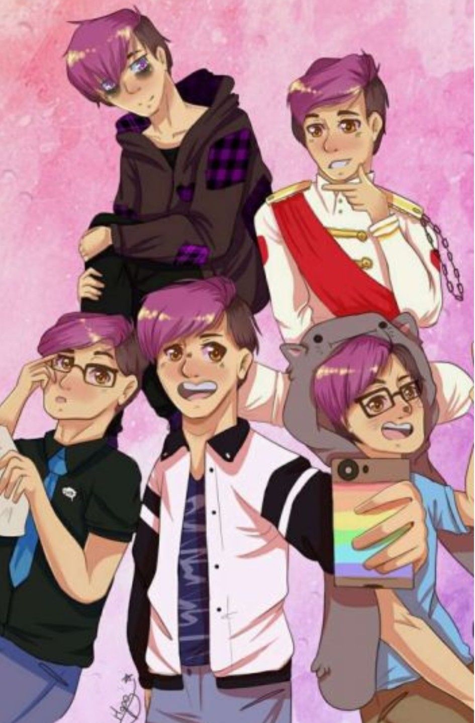 Sanders Sides personaggi multipli, 945x1437 Full HD Verticale, iPhone