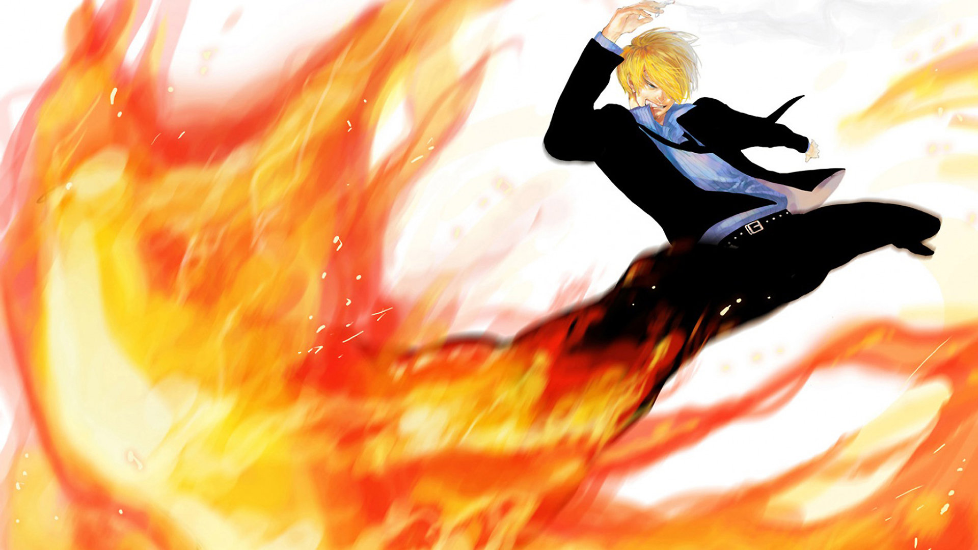 Sanji calcio di fuoco, 1920x1080 1080p, Desktop