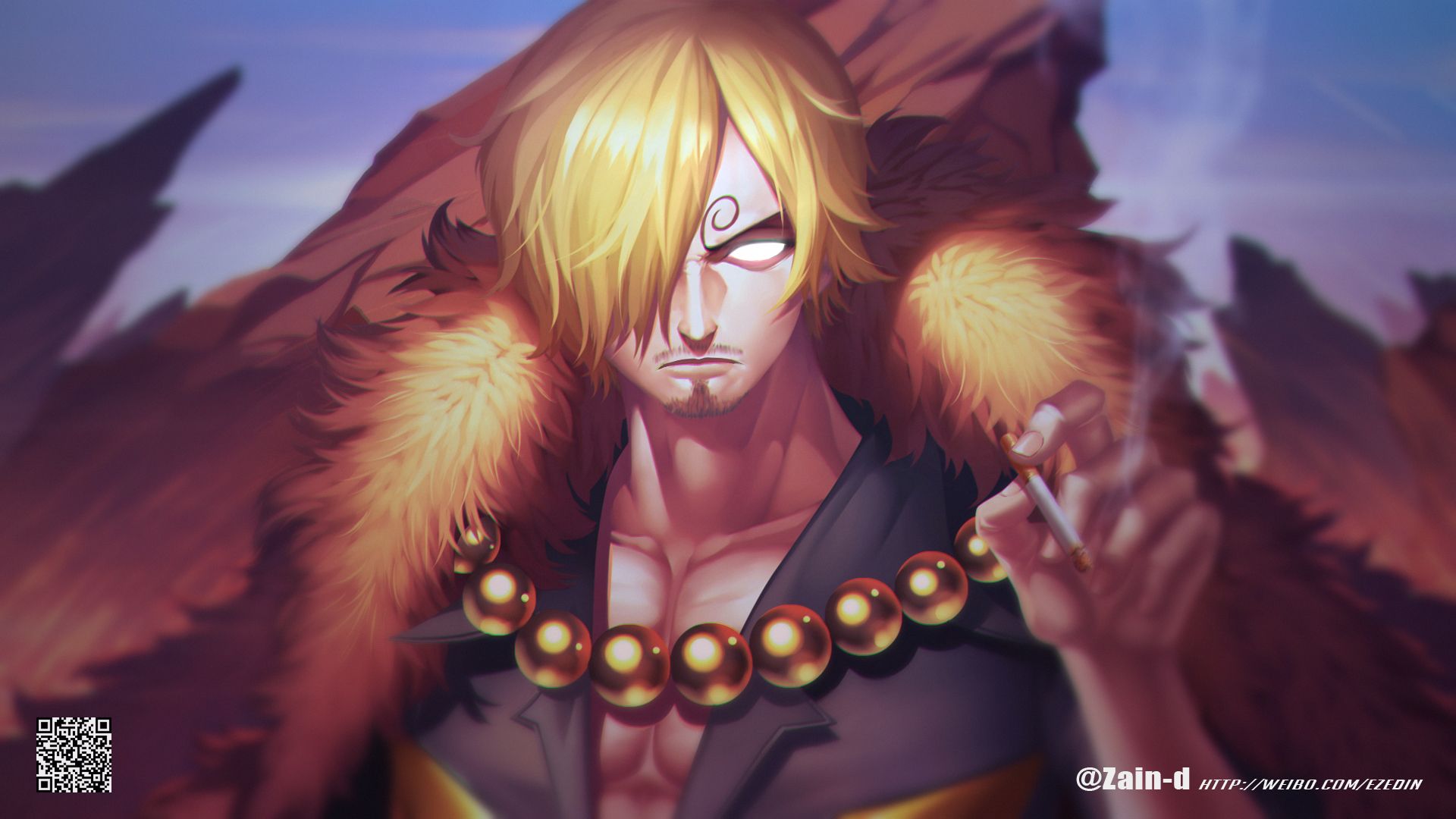 Sanji One Piece biondo, 1920x1080 Full HD, PC