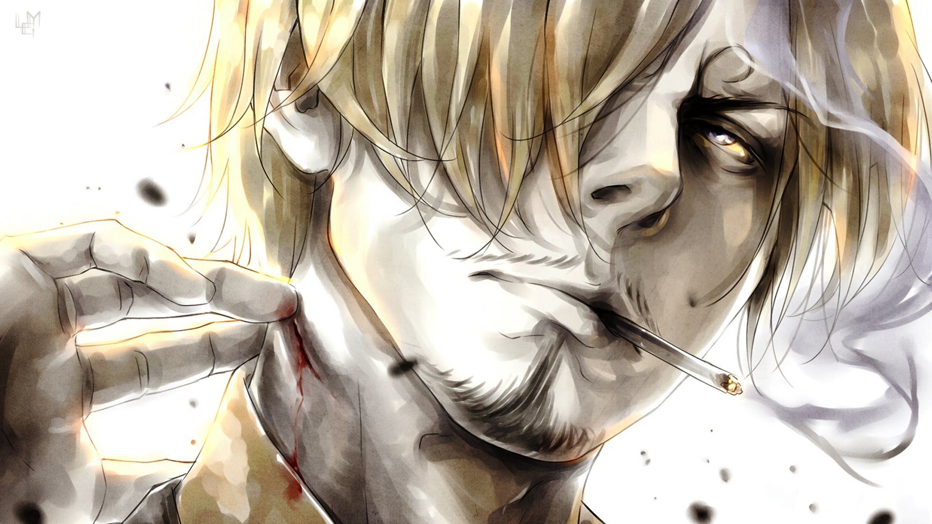 Sanji One Piece con sigaretta, 1920x1080 Full HD, Laptop