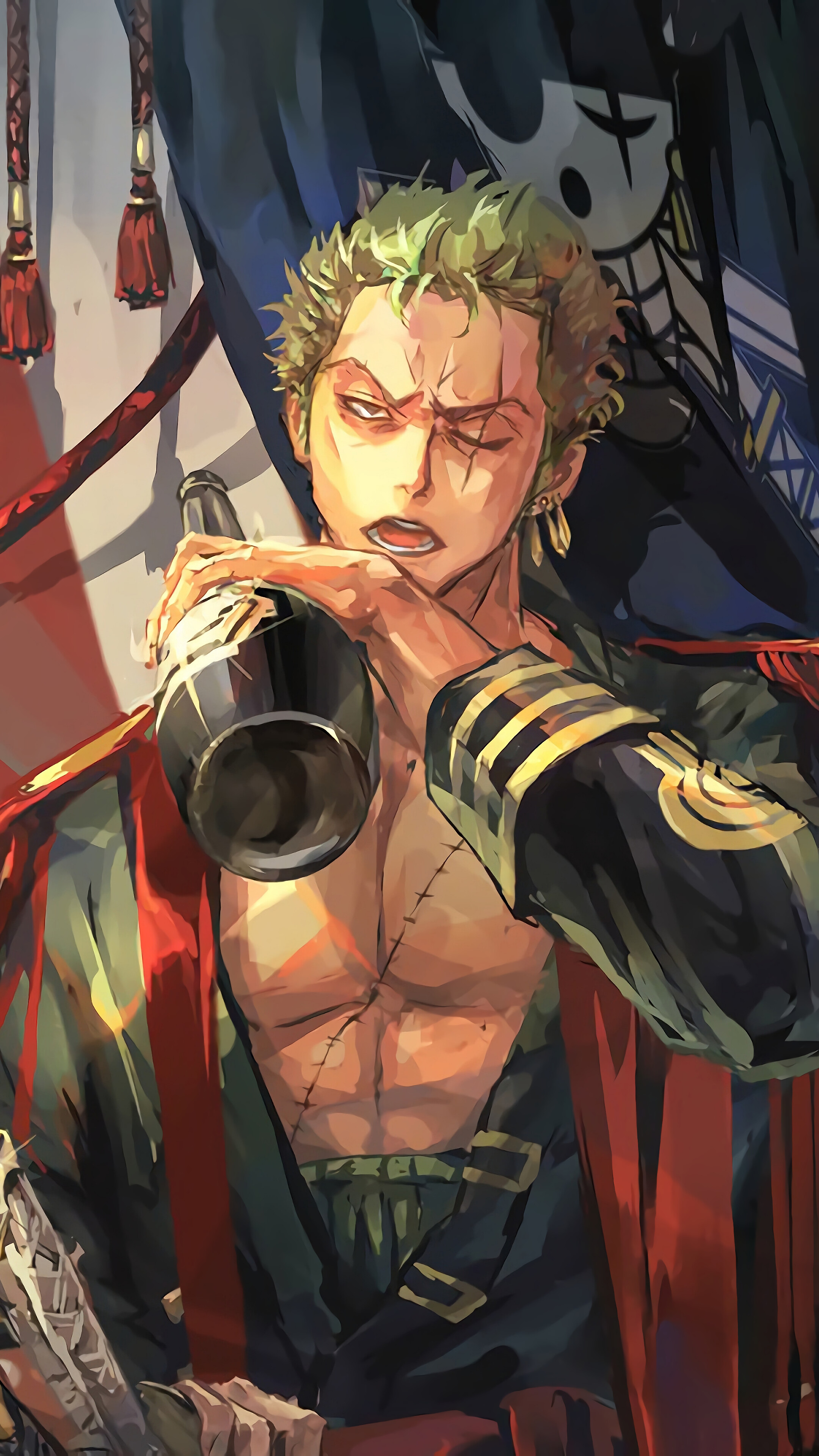 Zoro, One Piece, anime, 2160x3840 Verticale, Mobile