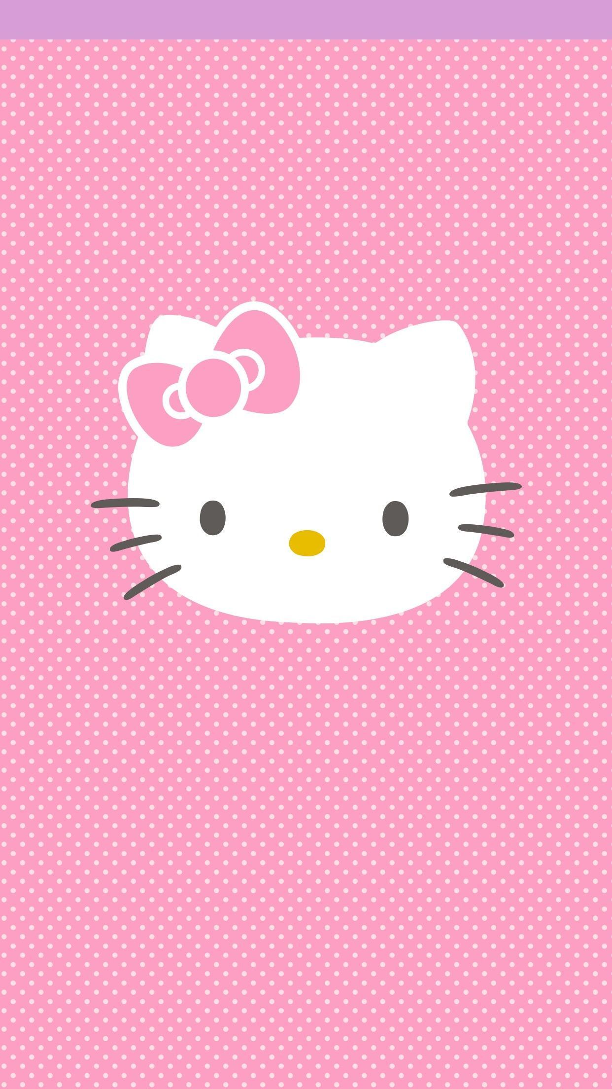 Hello Kitty faccia rosa, kawaii, 1242x2208 Full HD Verticale, iPhone Pro