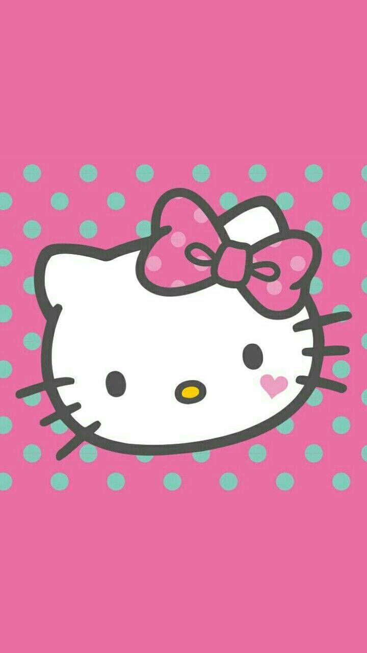 Hello Kitty rosa pois, Sanrio, 720x1280 Full HD Verticale, iPhone Plus