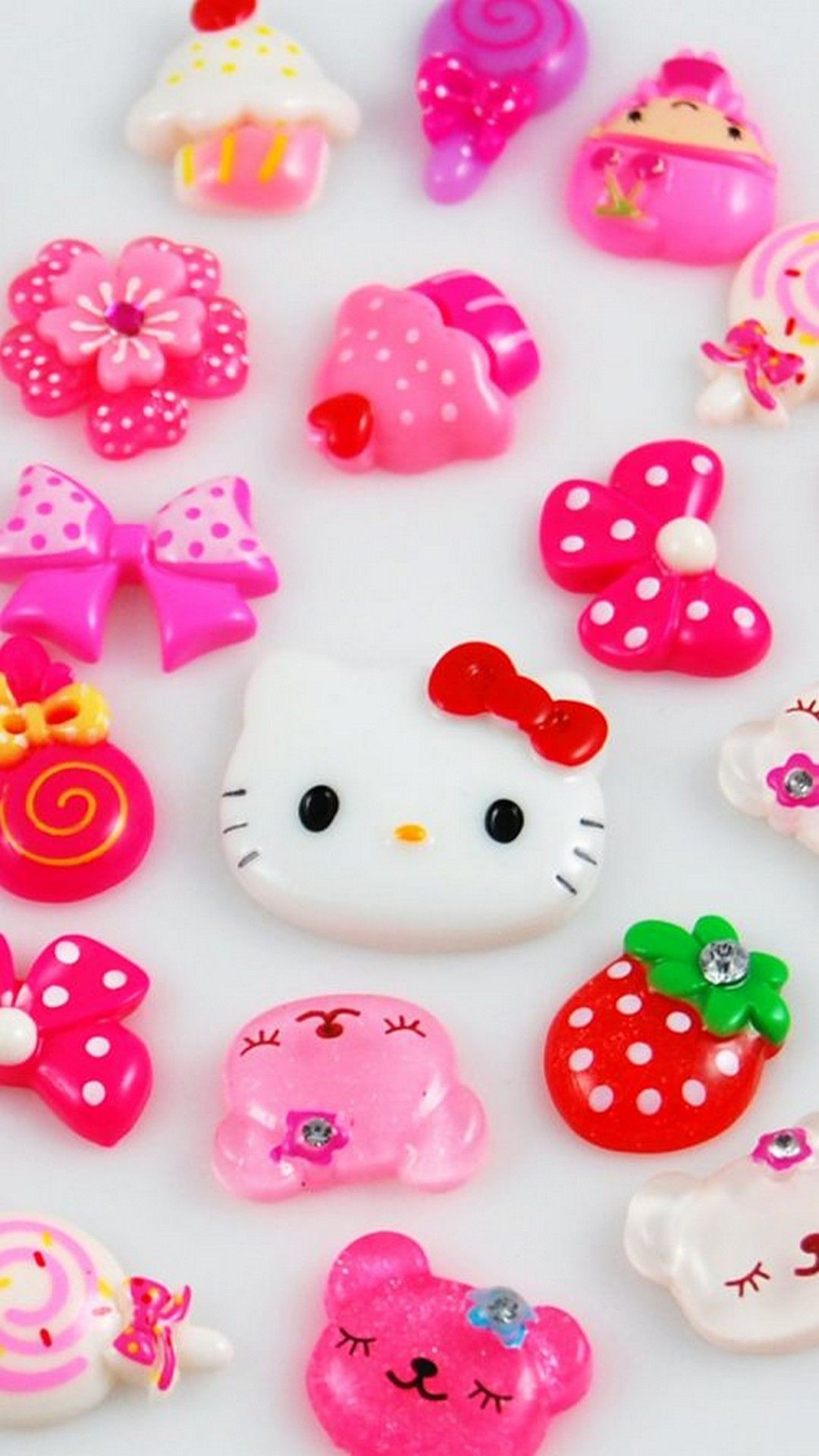 Hello Kitty gioielli decorativi rosa, 1080x1920 Verticale, iPhone Pro Max