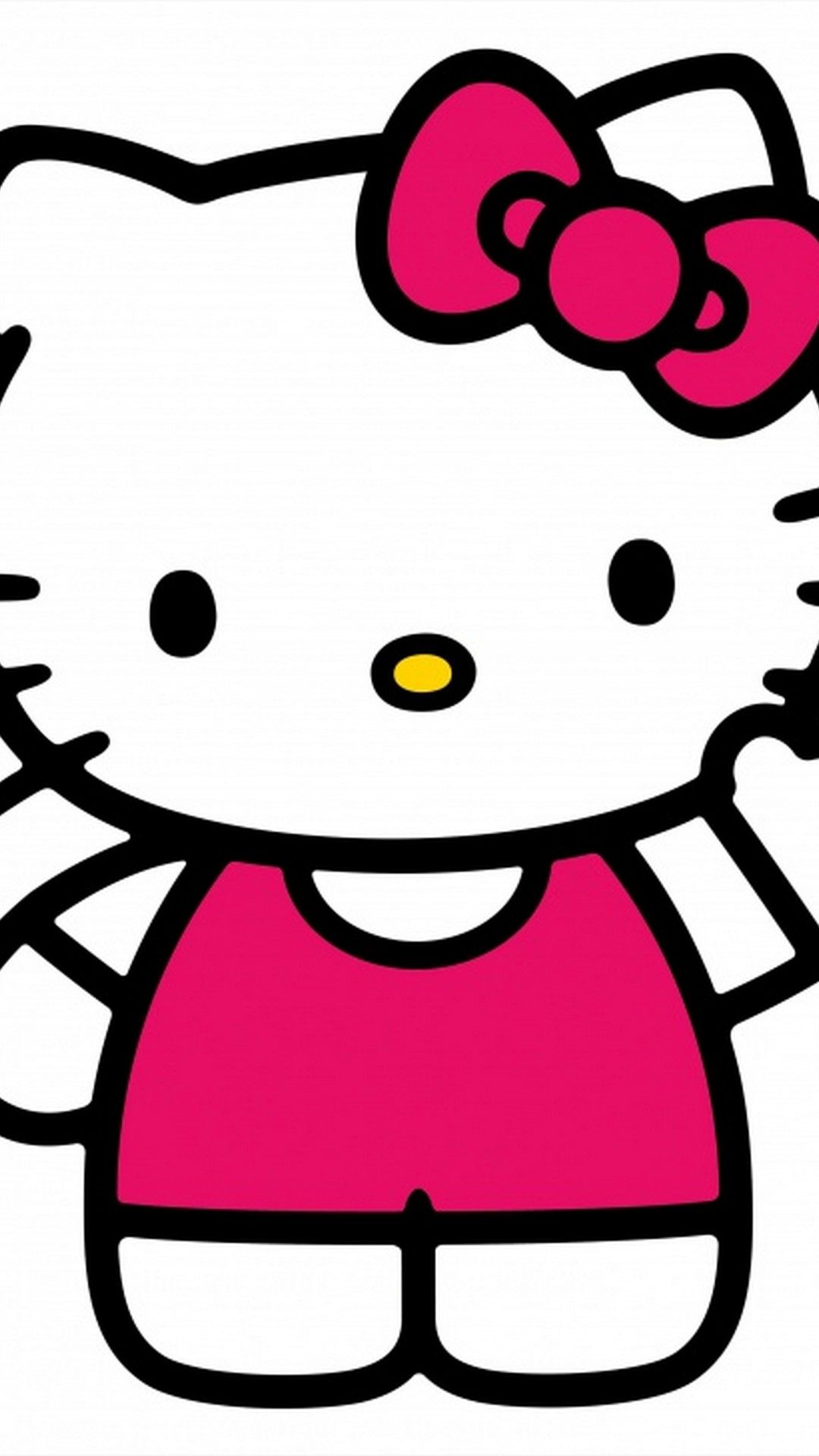 Hello Kitty rosa Sanrio, 1080x1920 Verticale, iPhone