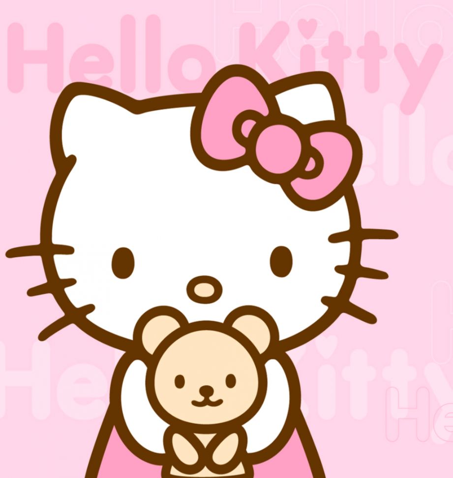 Hello Kitty con orsacchiotto, 921x972 Verticale, iPhone Pro