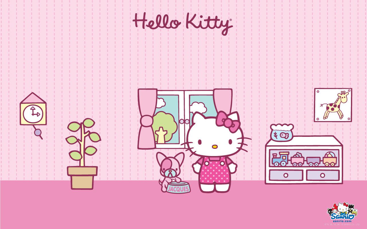 Hello Kitty stanza rosa, 1280x800 720p, Lenovo Legion