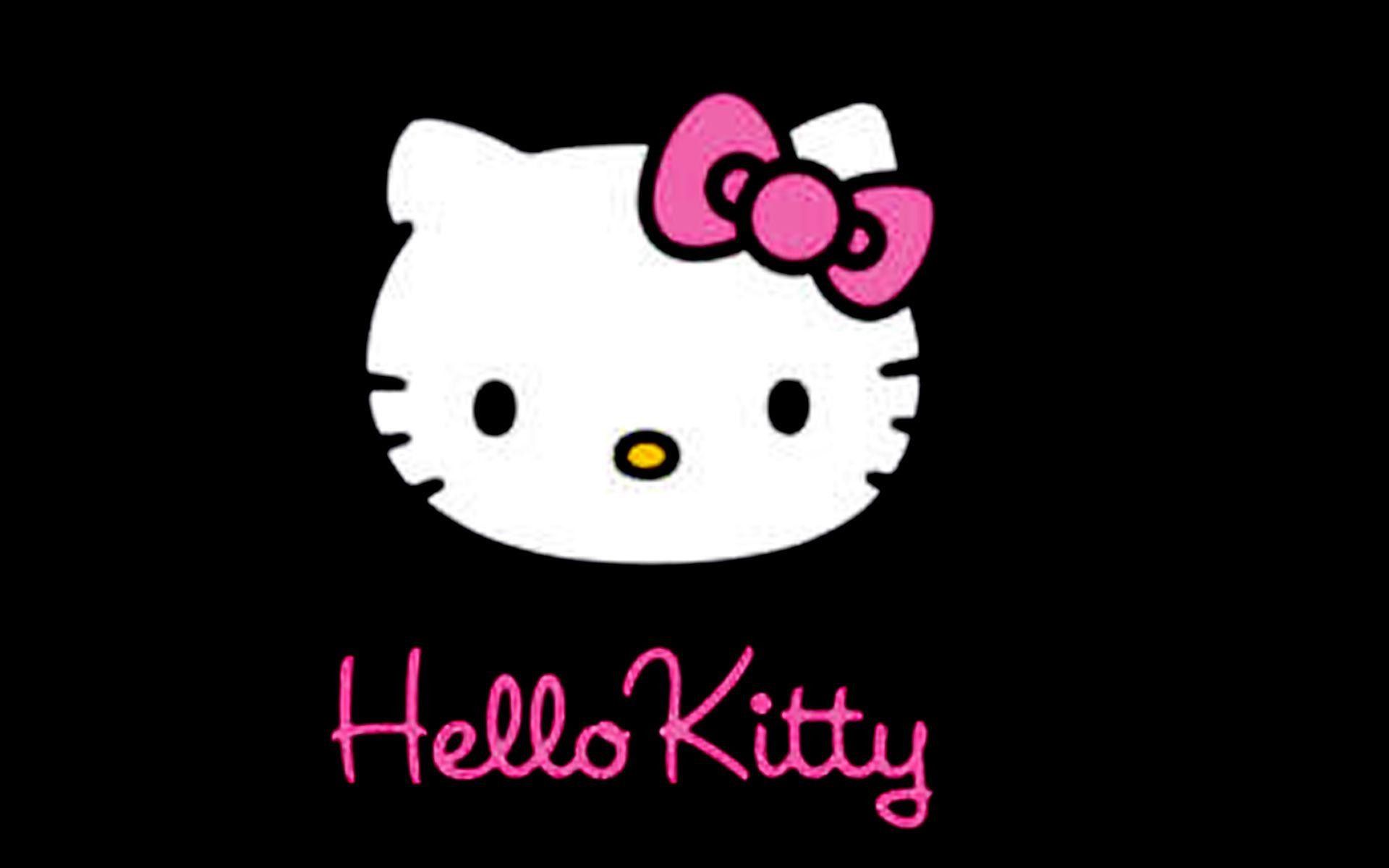 Hello Kitty nero e rosa, 1920x1200 WUXGA, Desktop