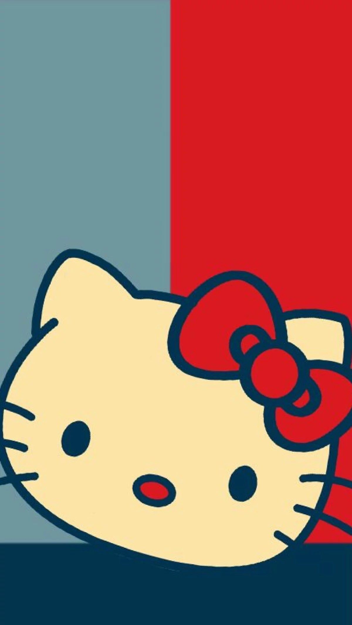 Hello Kitty testa fiocco rosso, 1200x2128 Full HD Verticale, iPhone