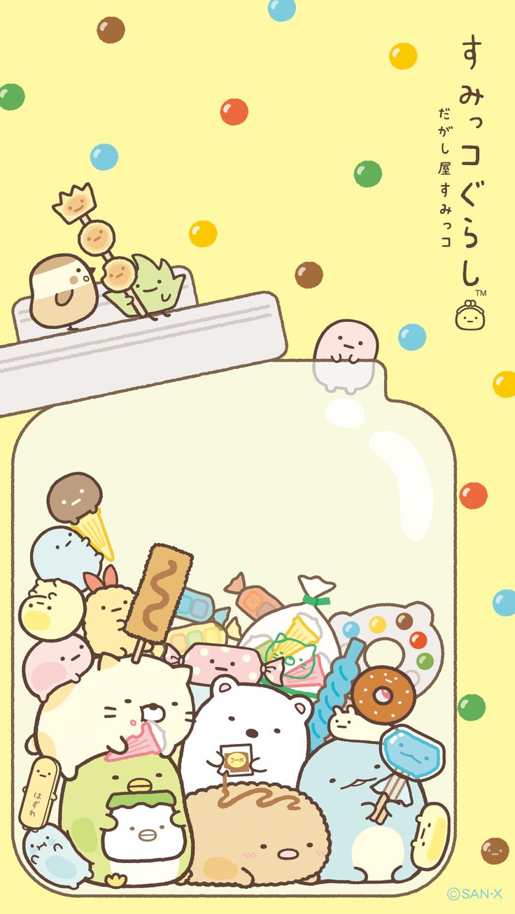 Sumikko Gurashi personaggi barattolo, 736x1306 Full HD Verticale, iPhone Pro