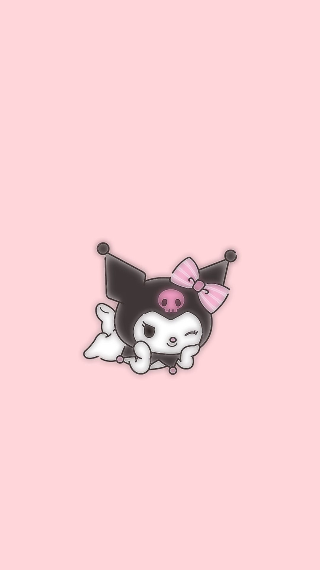 Kuromi rosa fiocco, 1080x1920 Verticale, Telefono