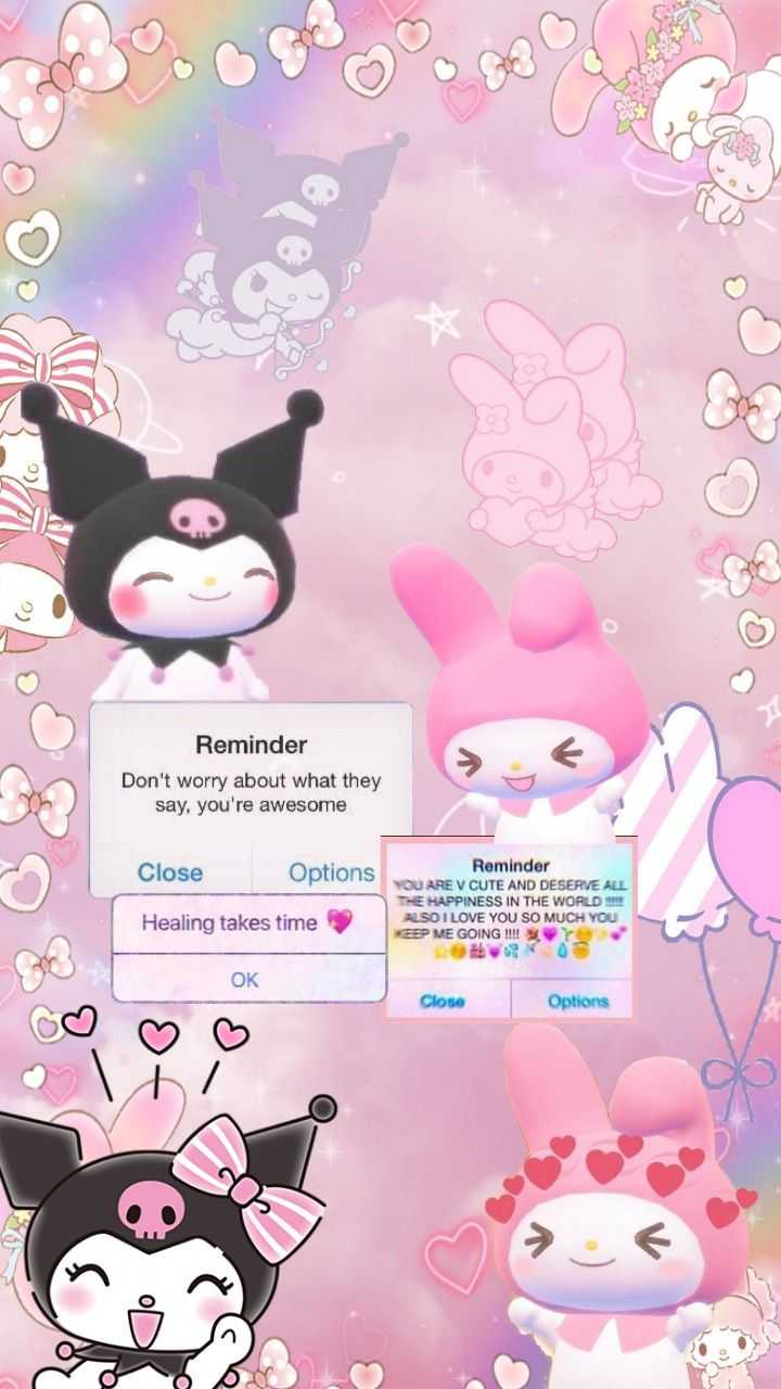 Kuromi My Melody promemoria, 720x1280 Verticale, Mobile