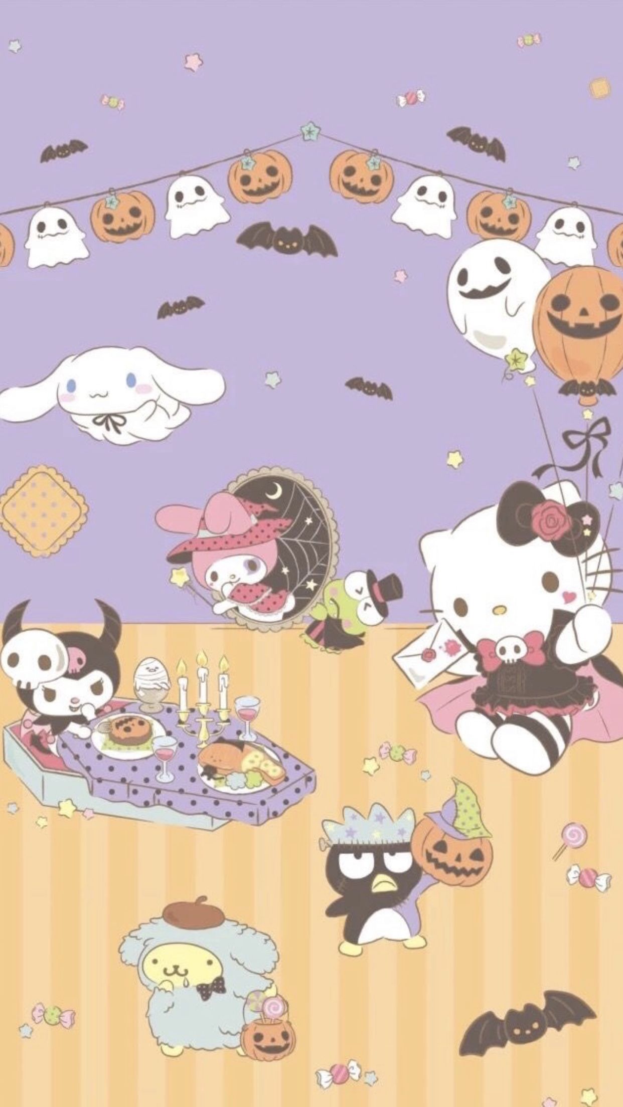 personaggi Sanrio Halloween zucche, 1242x2208 Full HD Verticale, Smartphone
