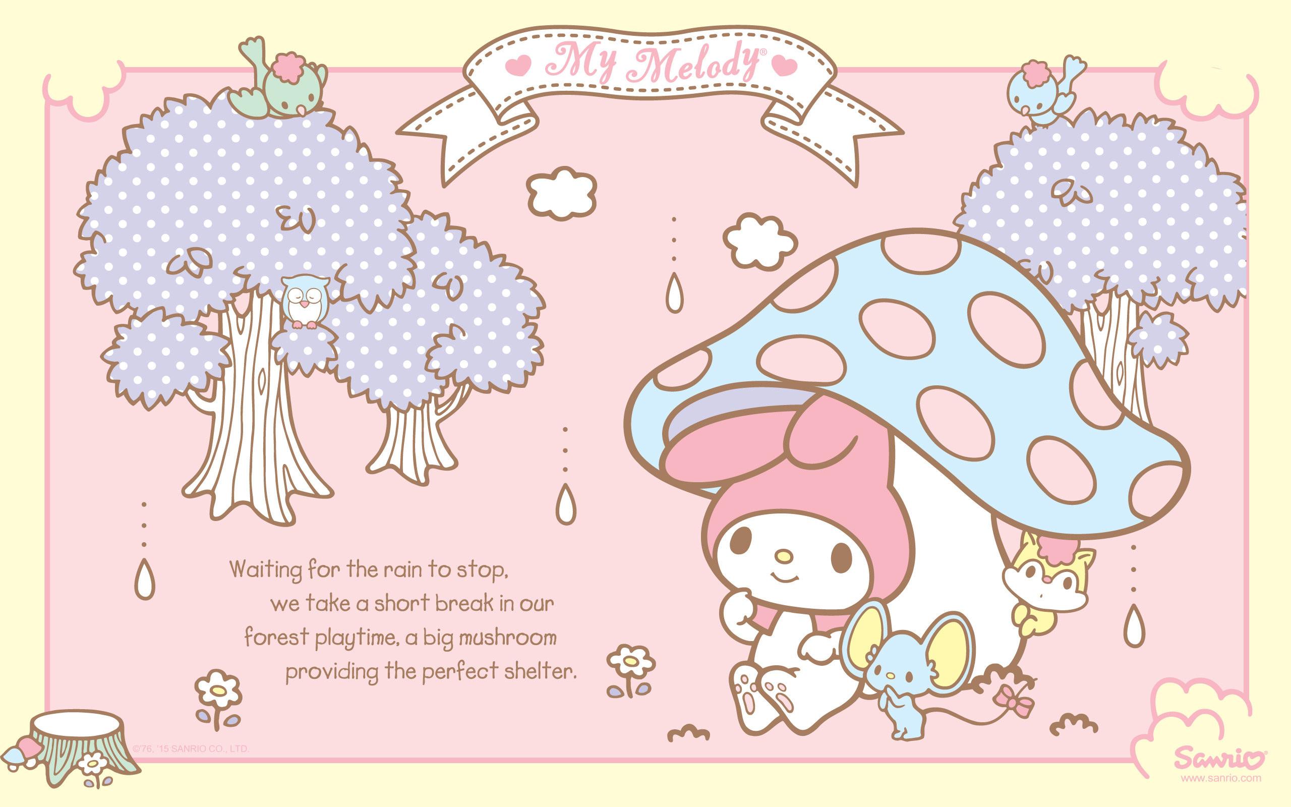 My Melody fungo albero pastello, 2560x1600 2K+, PC