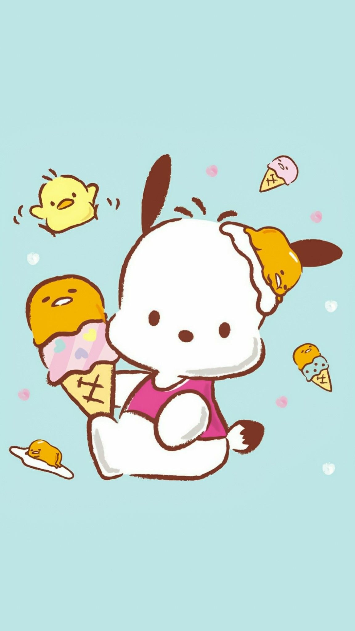 Pochacco gelati azzurro, 1152x2048 Verticale, OnePlus
