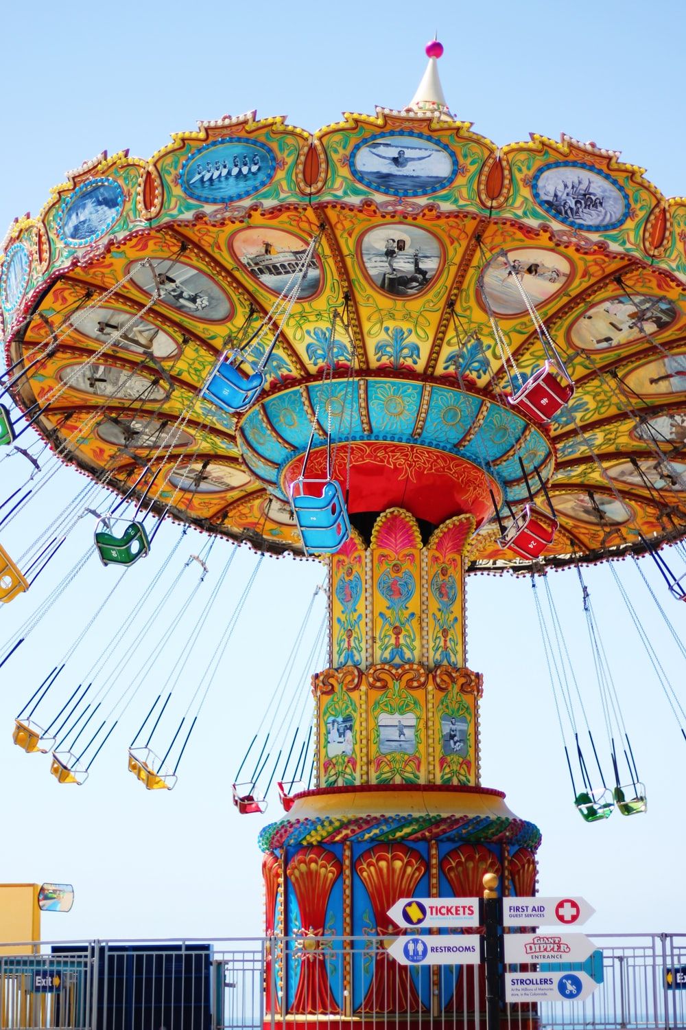 Giostra a catene luna park, 1000x1500 Full HD Verticale, Smartphone