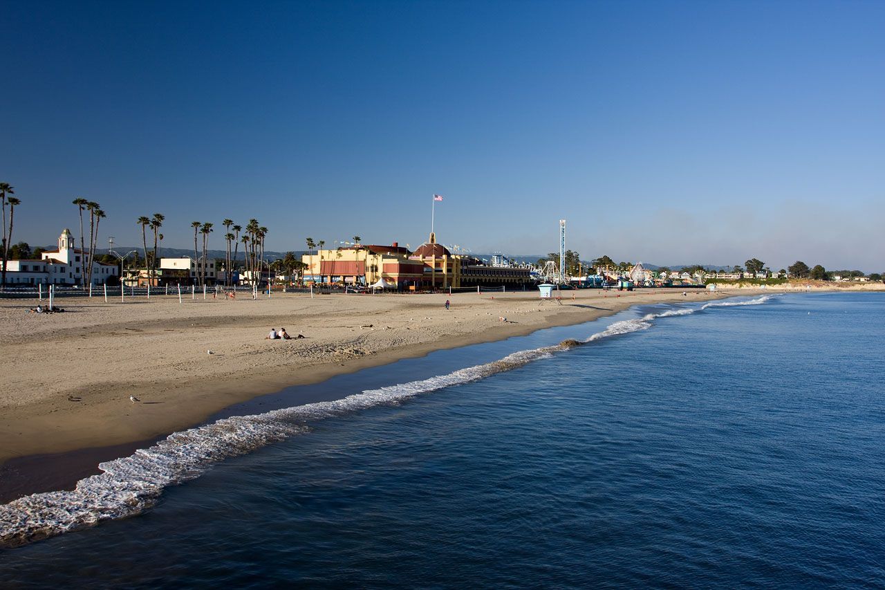 Spiaggia lungomare Santa Cruz California, 1280x853 HD, Desktop