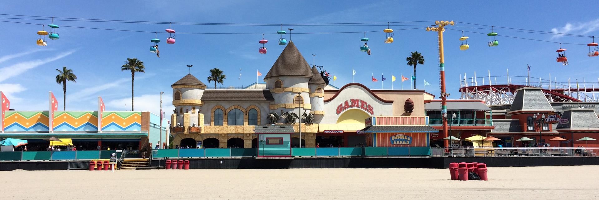 Luna Park lungomare Santa Cruz, 1920x643 Ultrawide, Dual Monitor