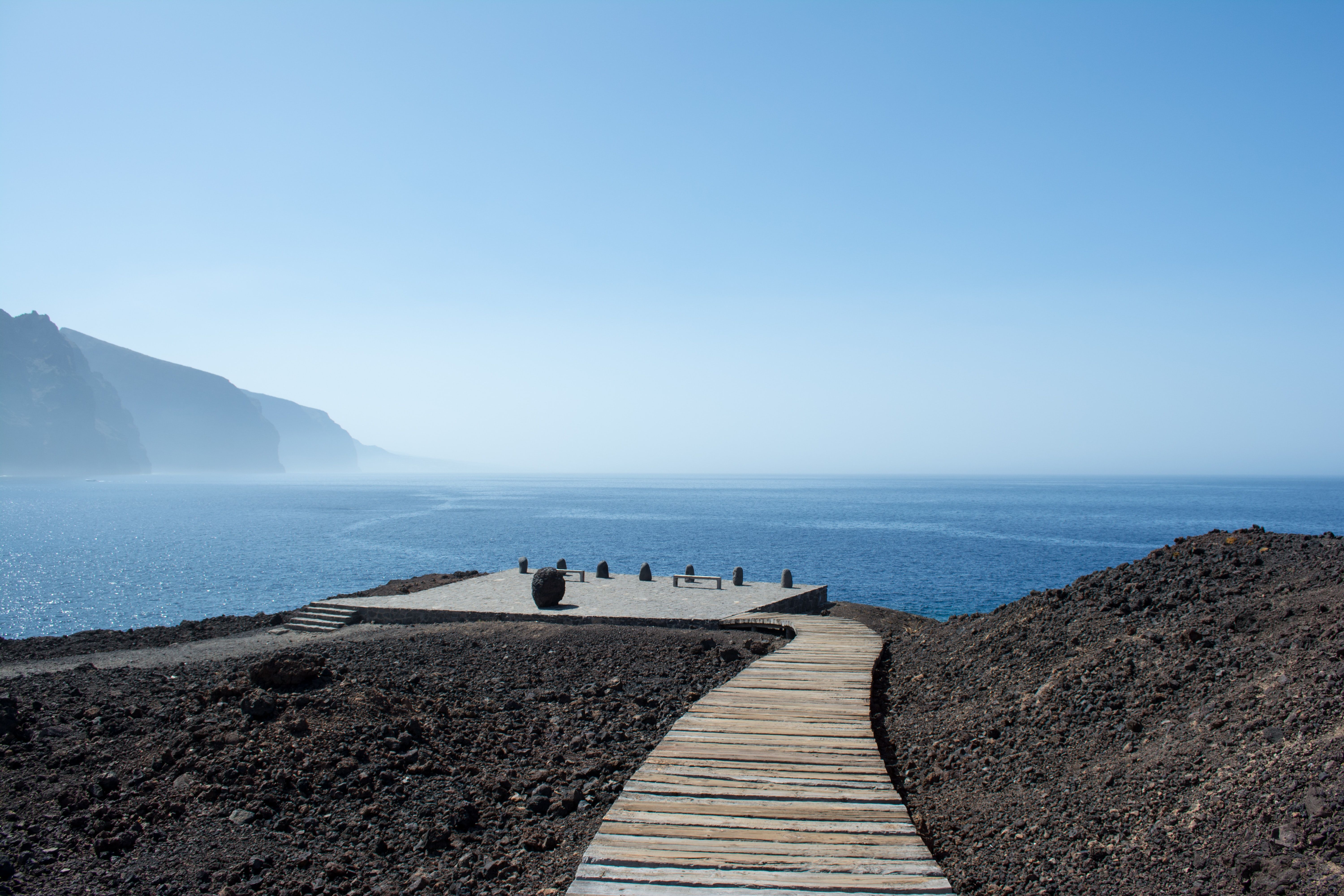 passerella in legno costa vulcanica, 6000x4000 4K, Desktop 4K