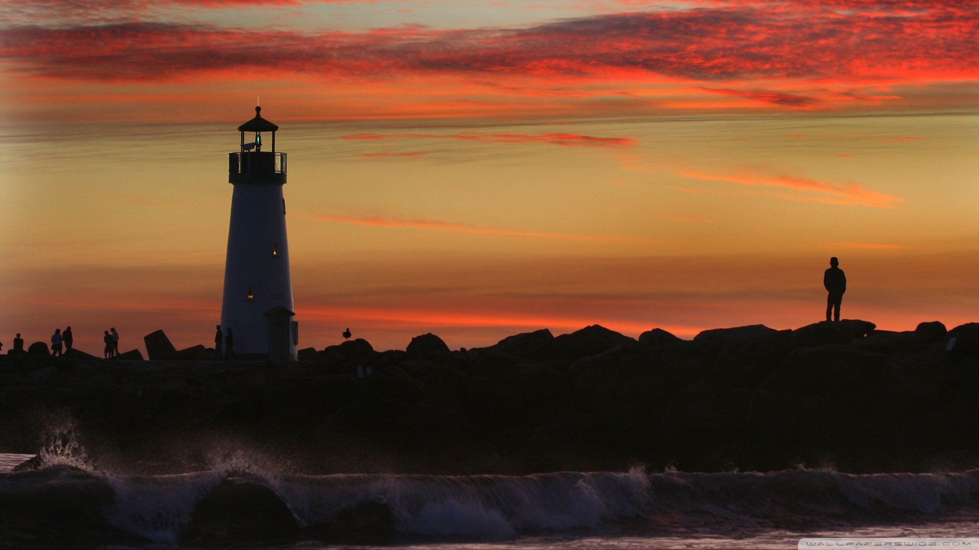 Faro Santa Cruz al tramonto, 1920x1080 Full HD, PC Desktop