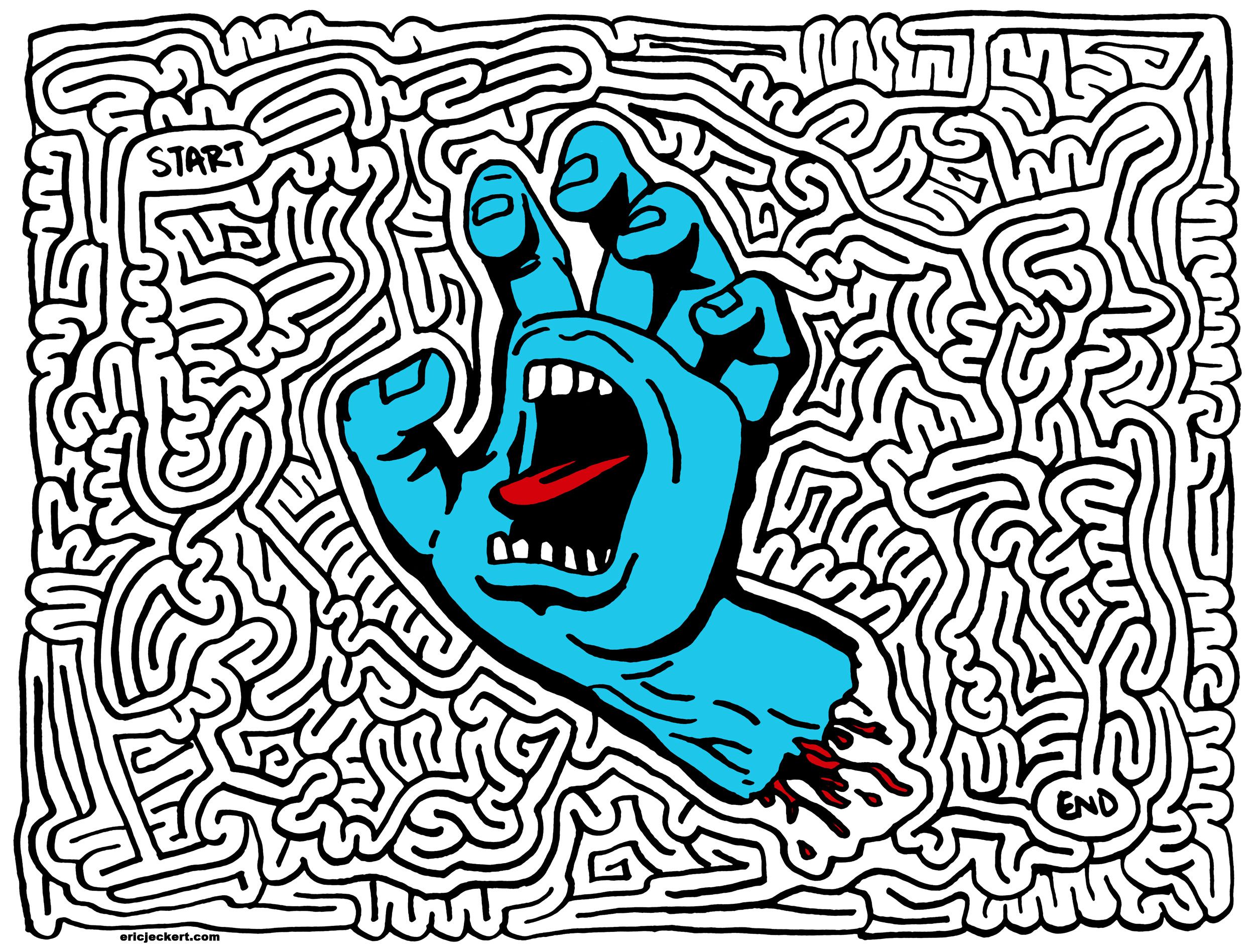 Santa Cruz Screaming Hand labirinto, 2500x1896 alta risoluzione, PC Desktop