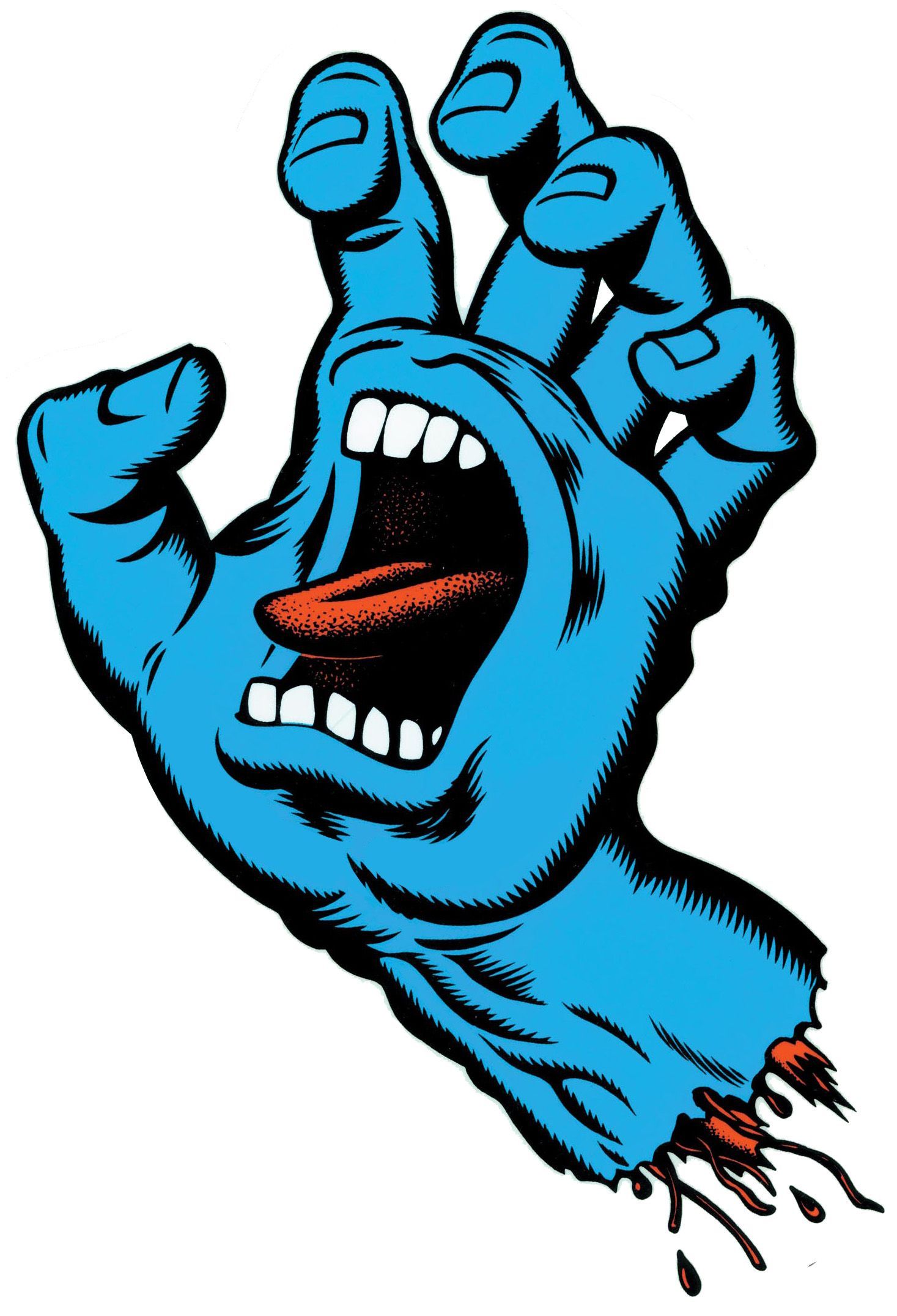 Santa Cruz Screaming Hand blu, 1467x2151 Full HD Verticale, iPhone