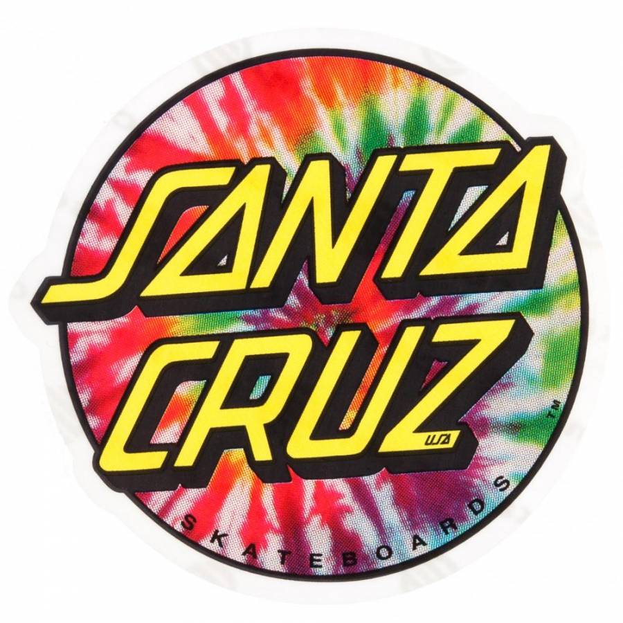 Logo Santa Cruz tie-dye, skateboard, 900x900 HD, Laptop