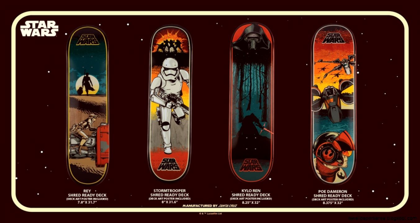 Skateboard Santa Cruz Star Wars, Jedi, 1353x720 HD, Desktop
