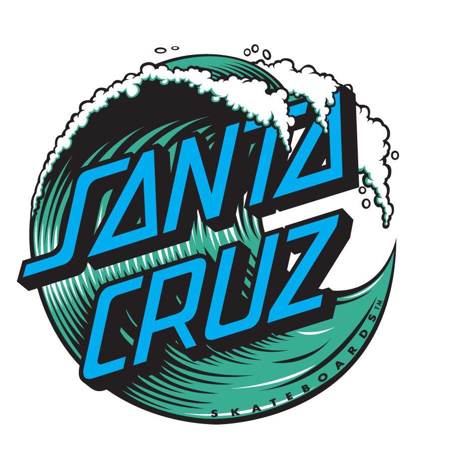 Logo Santa Cruz Skateboards onda, 900x900 HD, Desktop