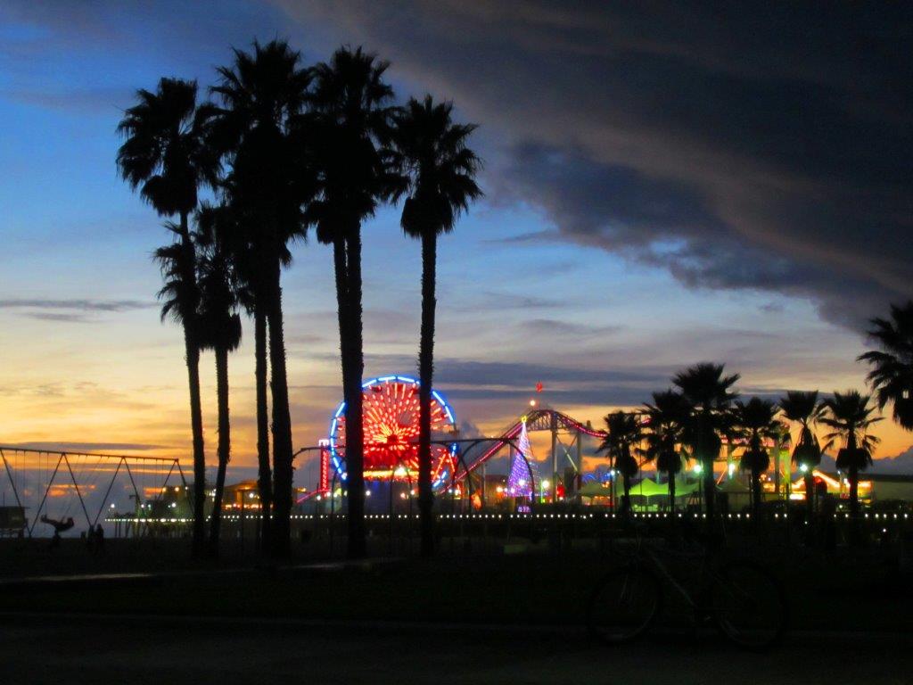 Insegna Santa Monica Pier notturna, 1586x1014 HD, Desktop