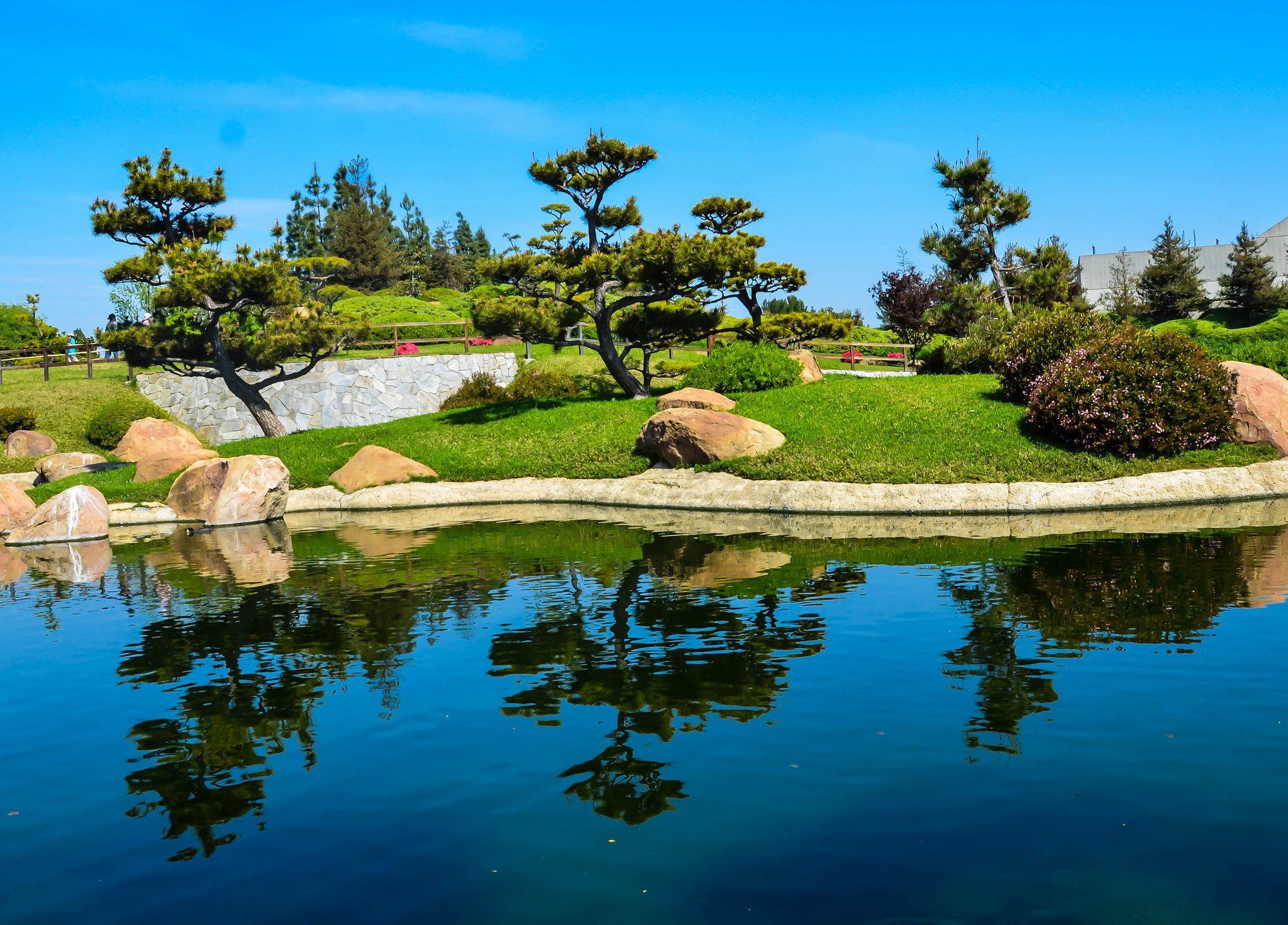 Giardino giapponese con laghetto, 2048x1470 Hi-Res, iMac
