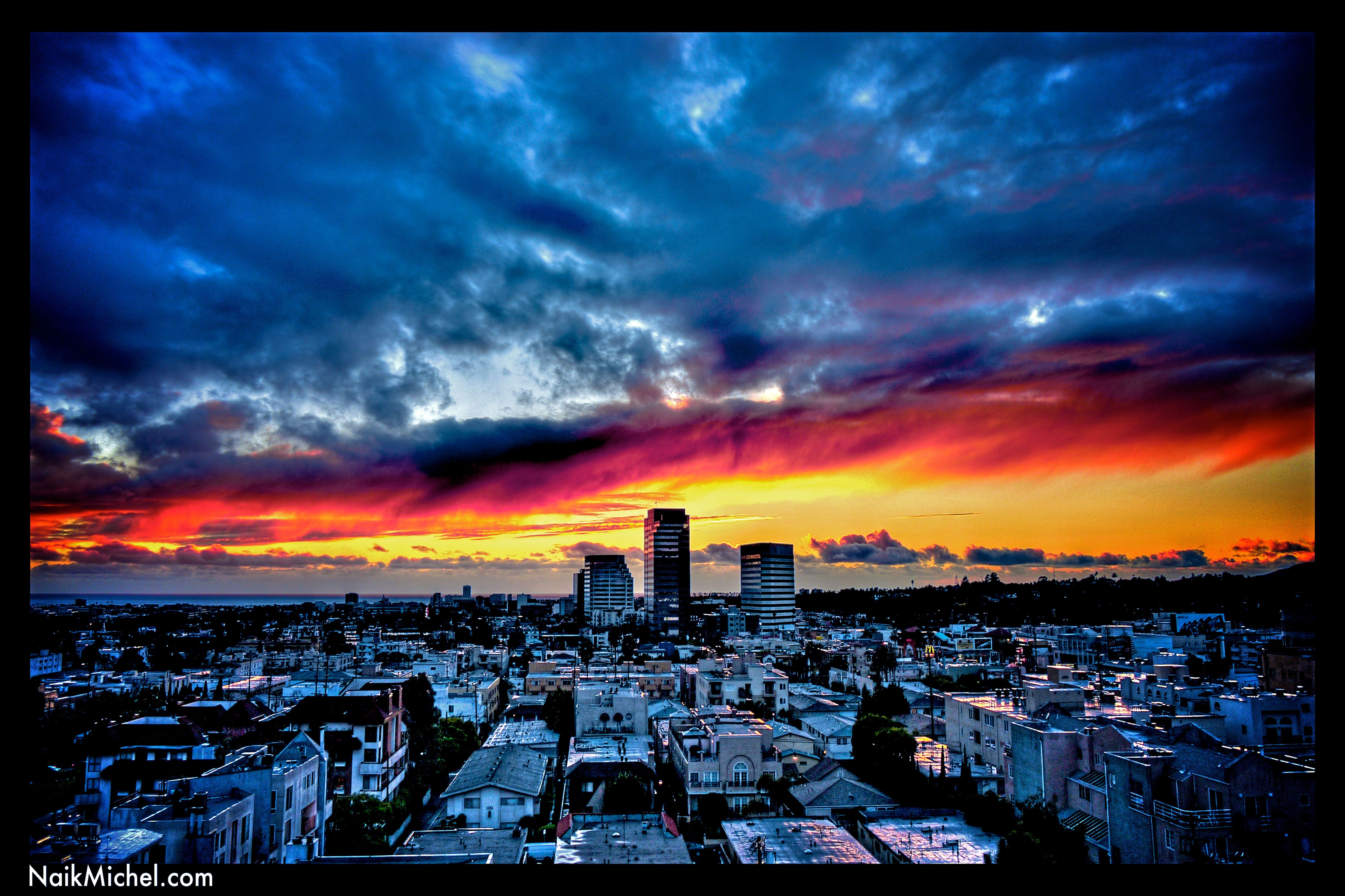 Molo Santa Monica al tramonto, 1920x1080 Full HD 1080p, PC