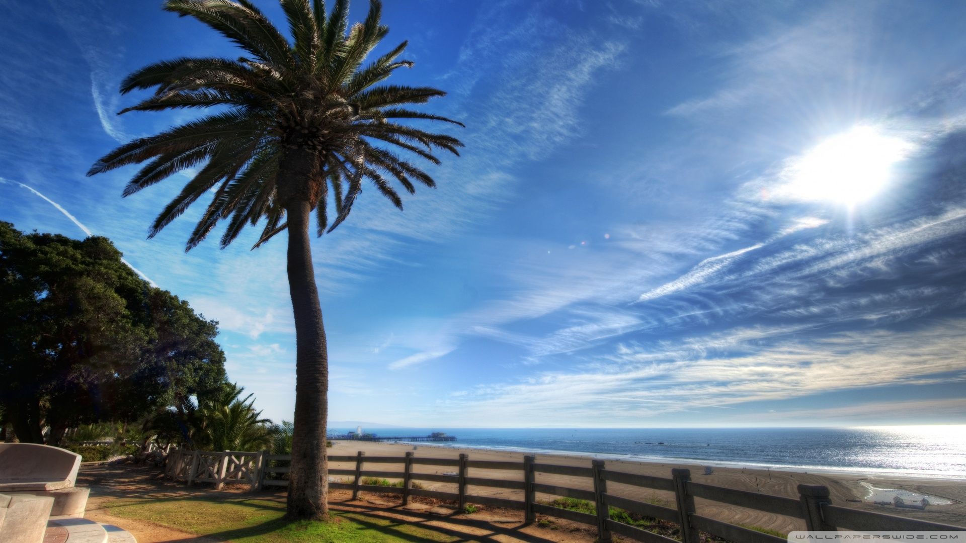 Molo di Santa Monica al tramonto, 1152x768 HD, PC