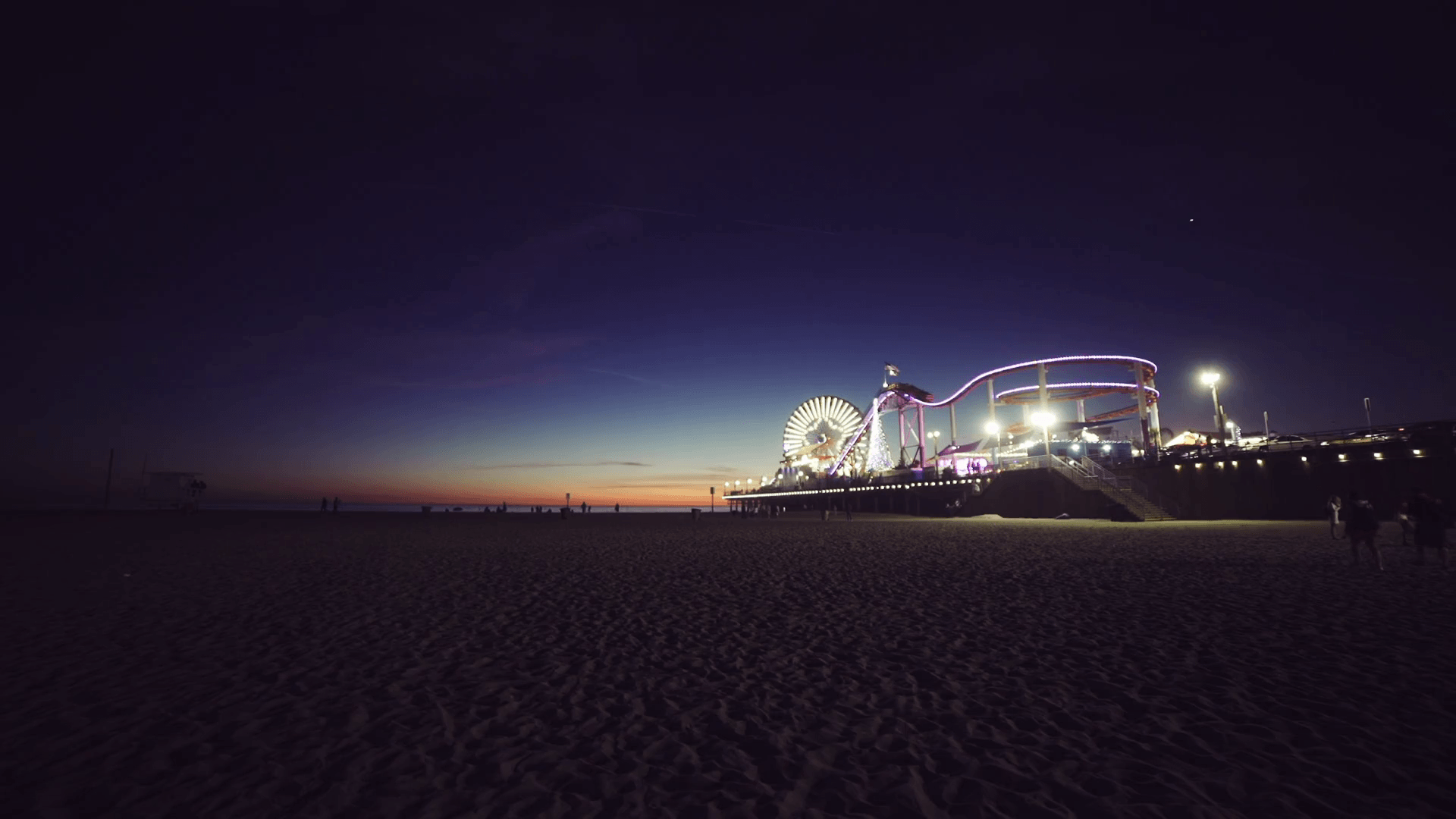 Palma vicino spiaggia Santa Monica, 1920x1080 1080p, Desktop