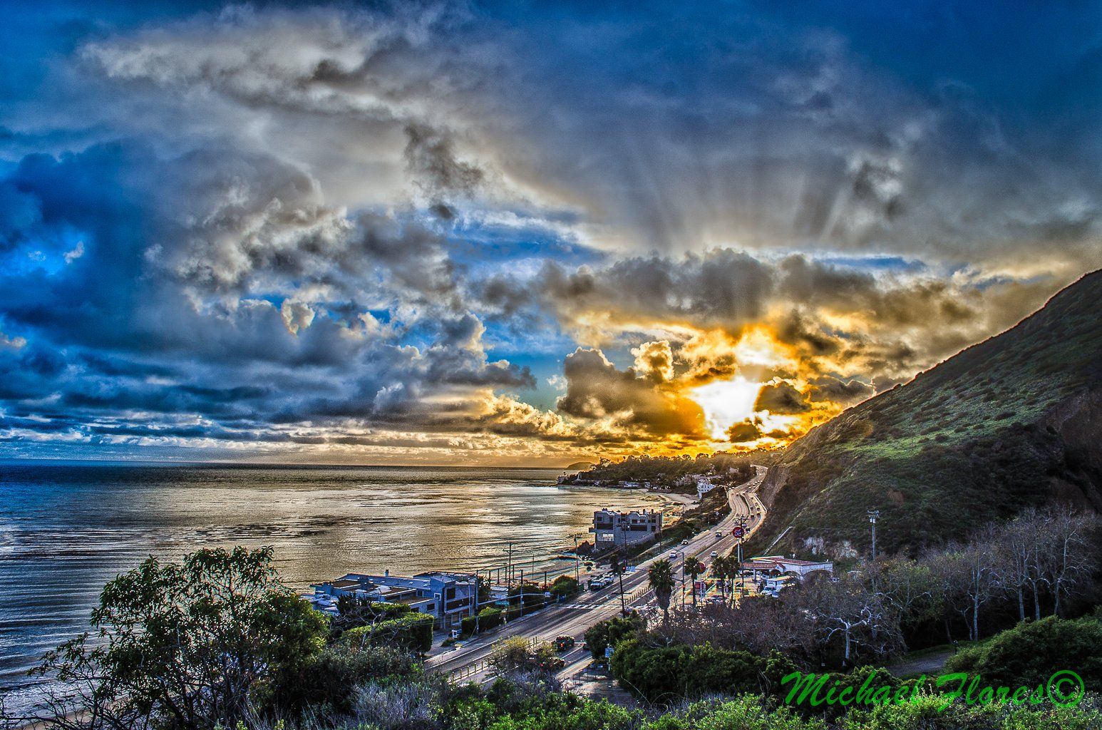 Molo Santa Monica al tramonto, 1920x1080 Full HD 1080p, Laptop