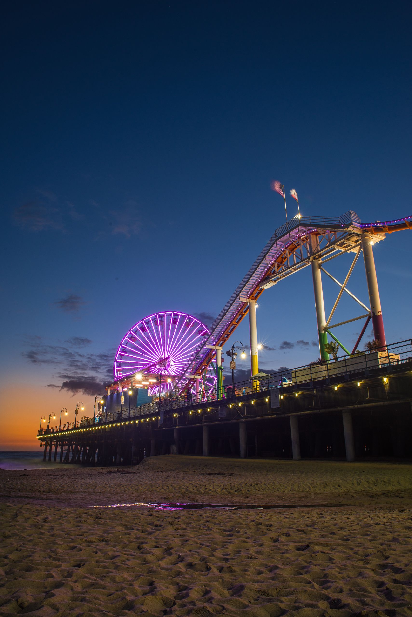 Ruota panoramica Santa Monica Pier, 1080x1920 Verticale, Samsung Galaxy