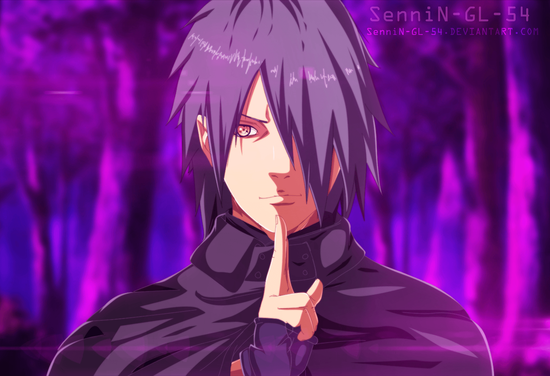 Sasuke Uchiha anime viola, 1919x1312 HD Ready, Desktop