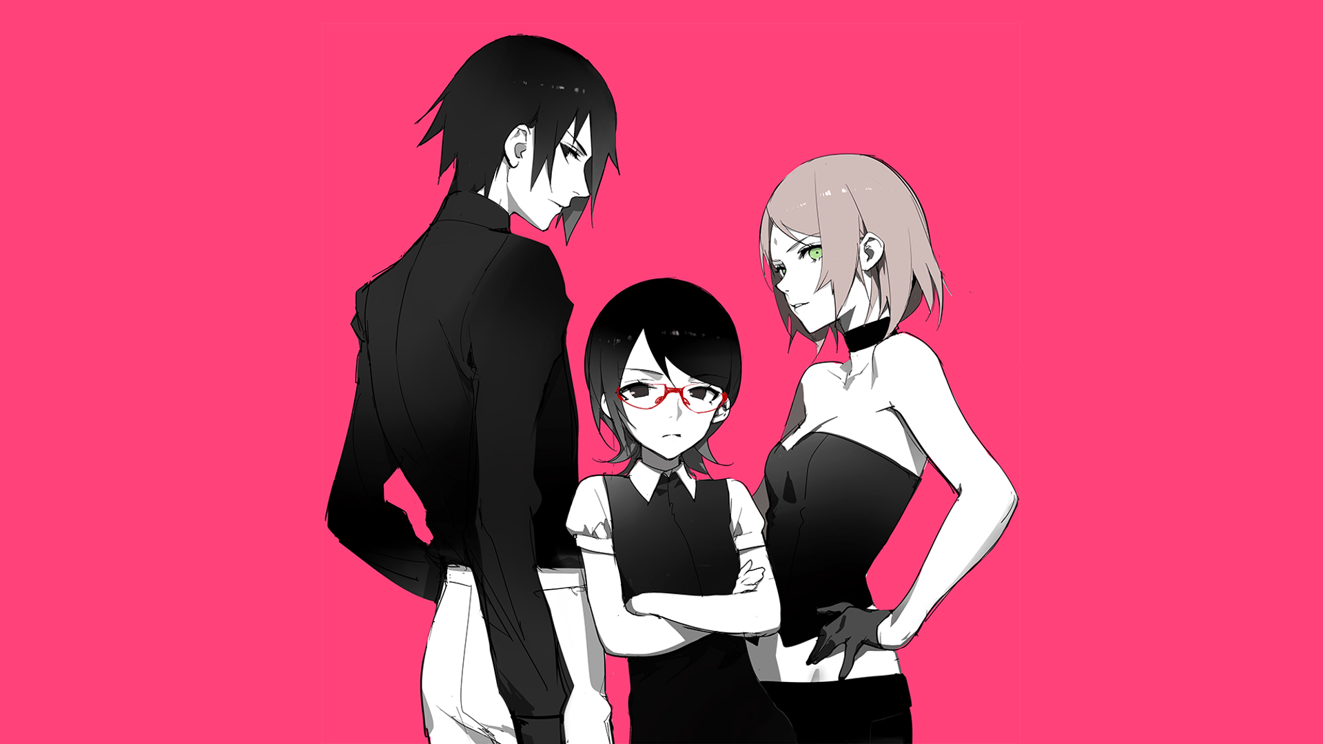 Sasuke, Sakura, Sarada Uchiha, 1920x1080 1080p, Desktop