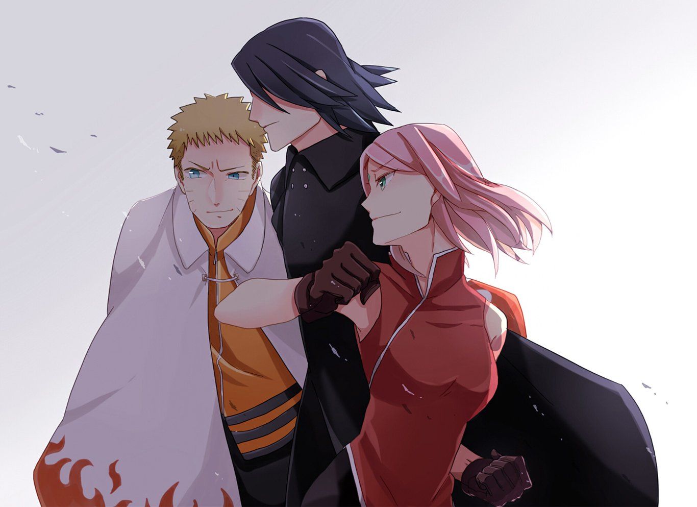 Naruto, Sasuke e Sakura, 1366x993 HD, Notebook Gaming