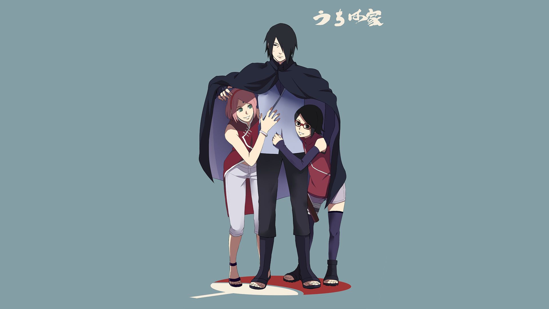 Sasuke Sakura Sarada famiglia, 1920x1080 Full HD 1080p, PC
