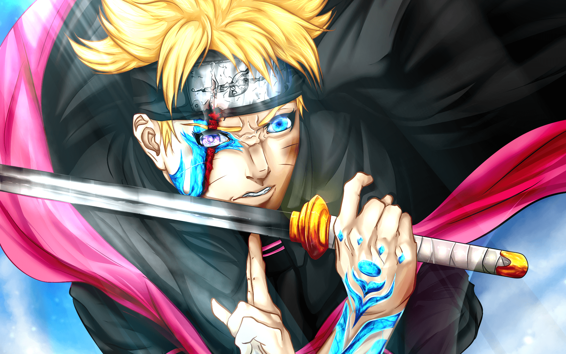 Boruto con spada e katana, 1920x1200 WUXGA, iMac