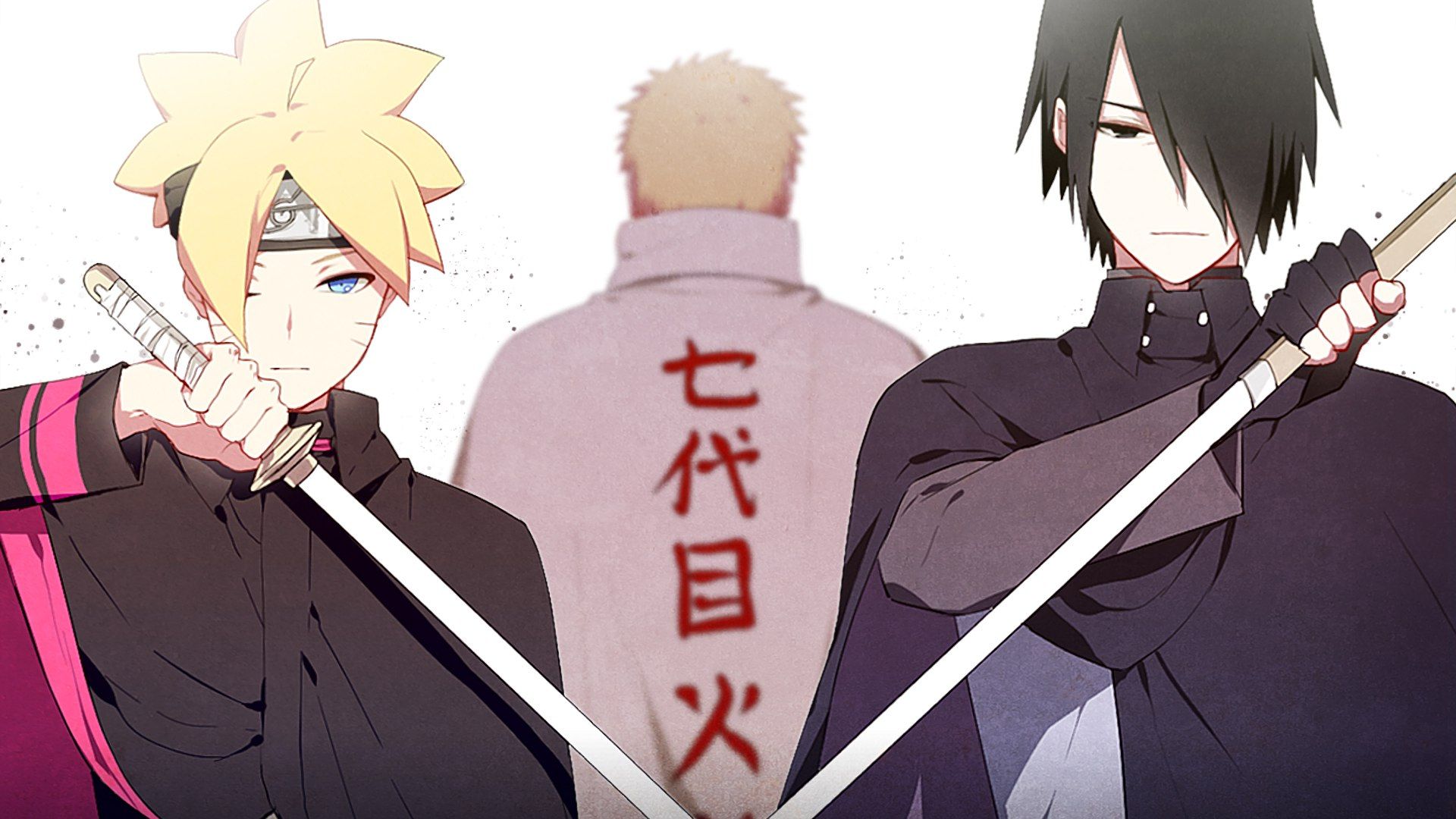 Sasuke e Boruto, Naruto Hokage, 1920x1080 Full HD 1080p, PC Desktop