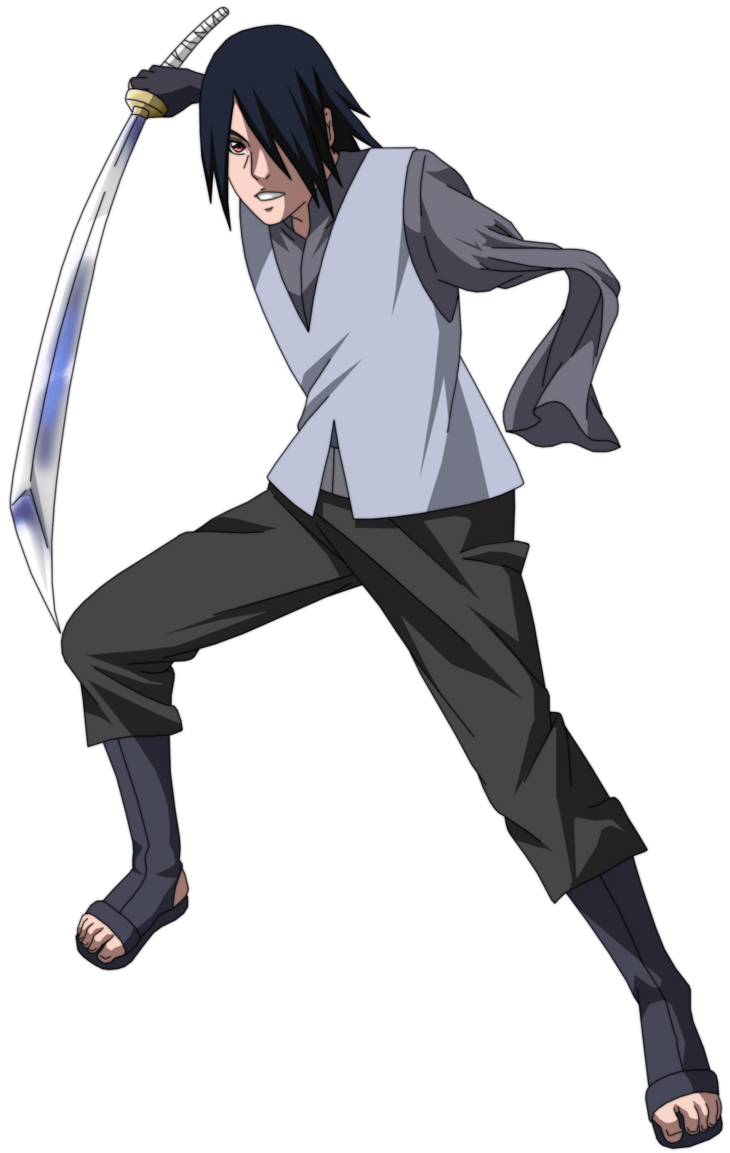 Sasuke Uchiha con katana, 1024x1616 Verticale, Telefono