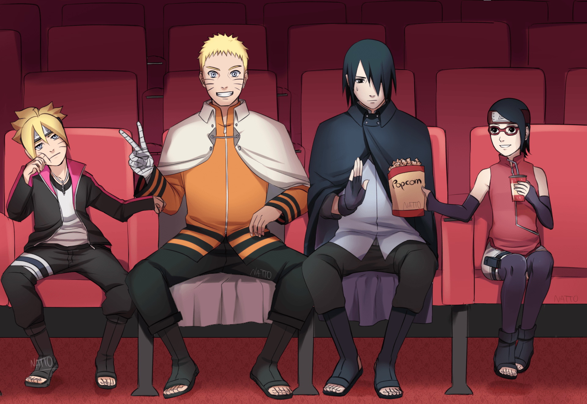 Boruto, Naruto, Sasuke, Sarada al cinema, 1920x1323 Full HD+ WUXGA, Laptop