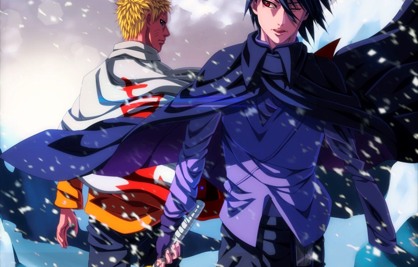 Sasuke e Naruto neve, 1332x850 HD, ROG Asus Laptop